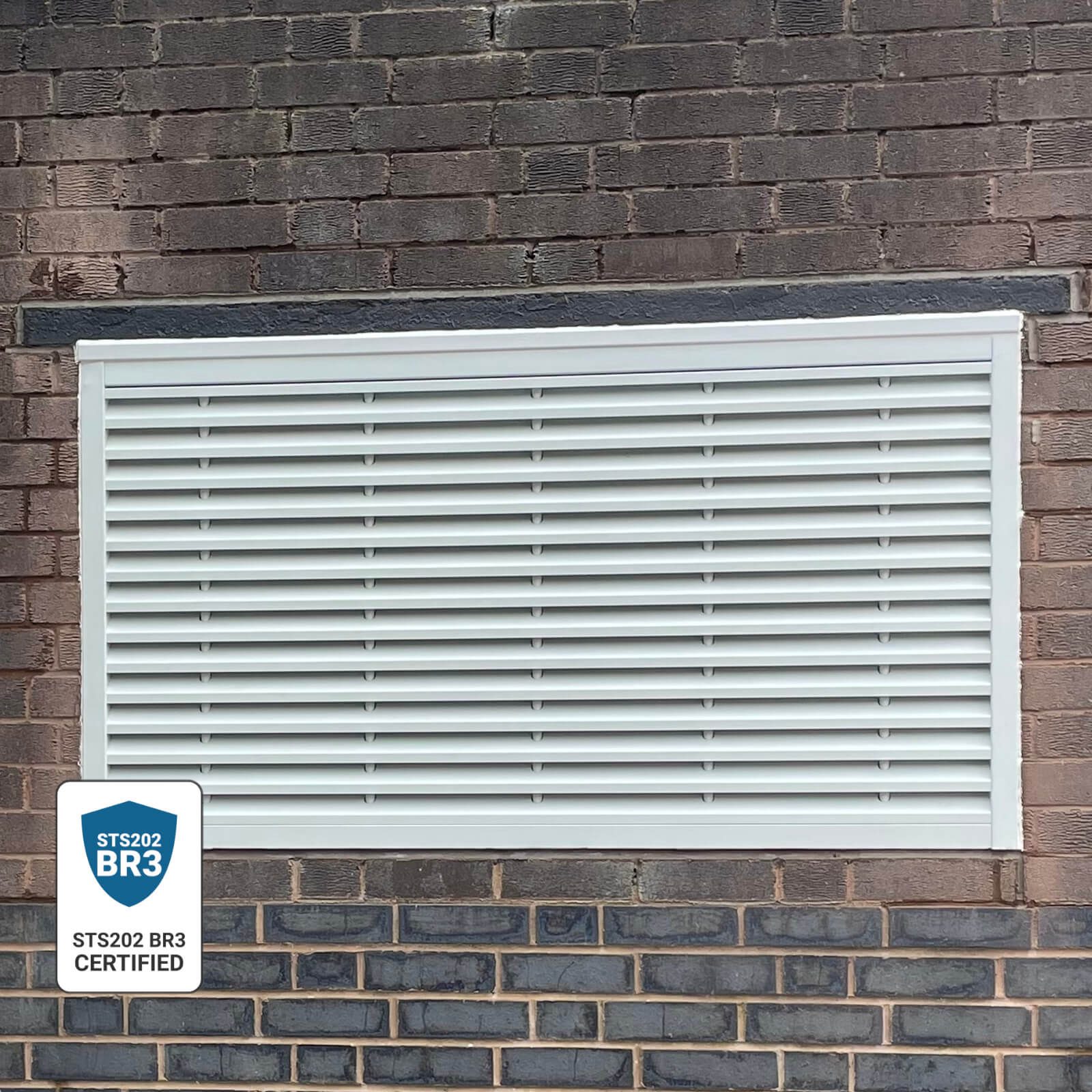 Steel Louvred Wall Panel – STS202 BR3 Rated