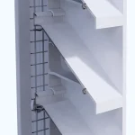 90mm Pitch Flanged Louvres